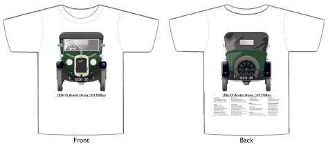 Austin Heavy 12/4 Clifton 1926-35 T-shirt Front & Back